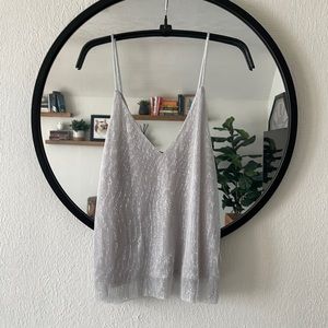 ZARA Silver Tank Top